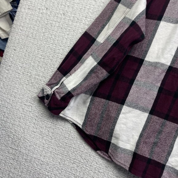 BC Clothing Co Heavy Overshirt Plaid Burgundy Men Sz 2XL Camp Lumberjack - Picture 9 of 11